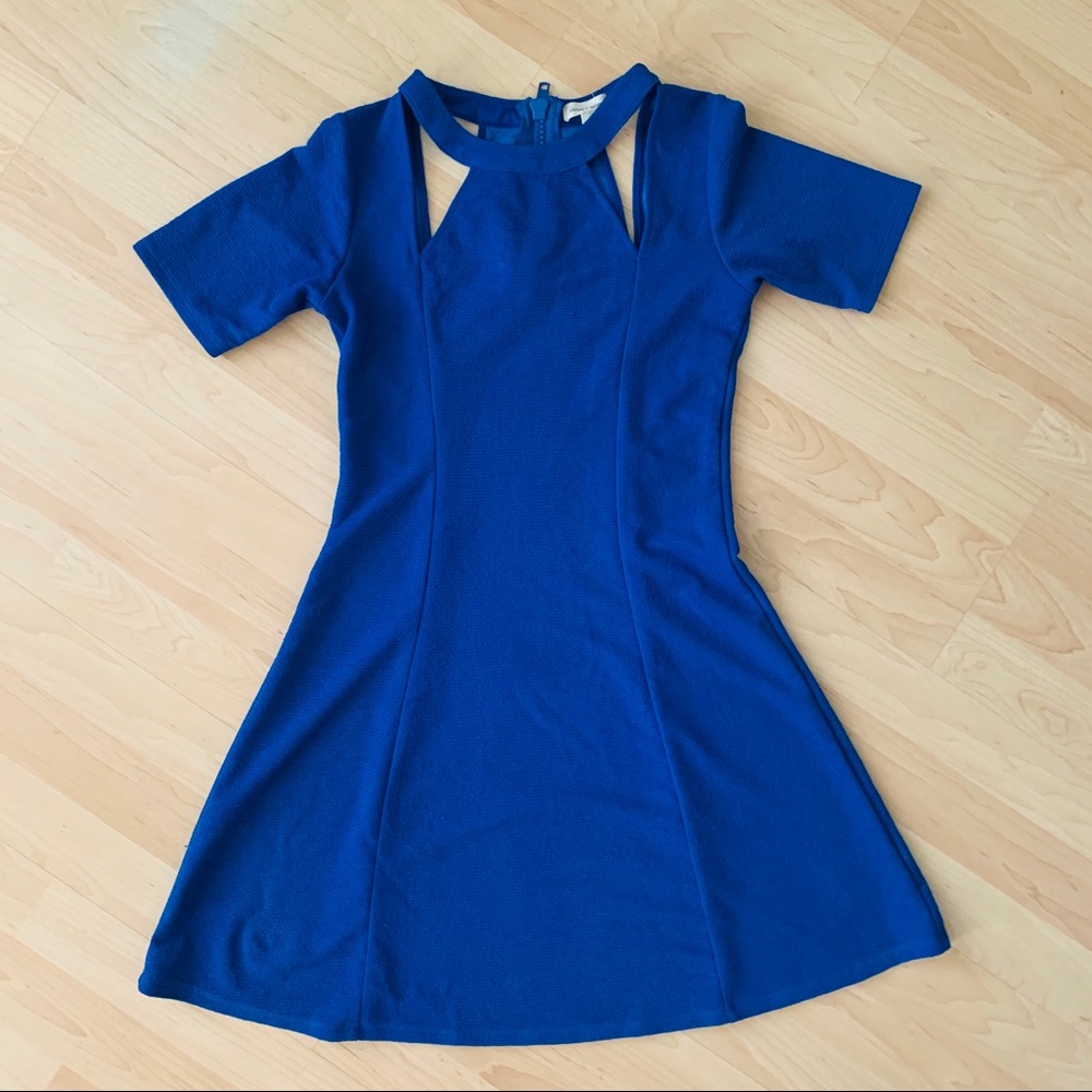 Uo Silence And Noise Cobalt Skater Ss Dress M - image 2